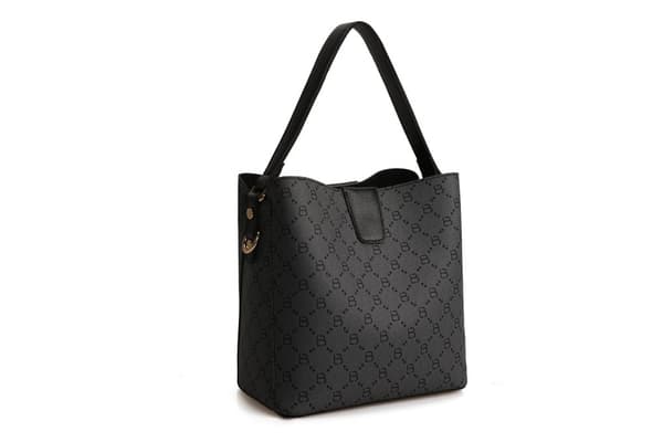 Bucket Bag 328 v2 - harmaa, musta