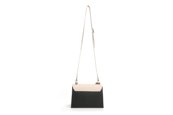 Crossbody taske 918 - Creme, Mørkegrøn