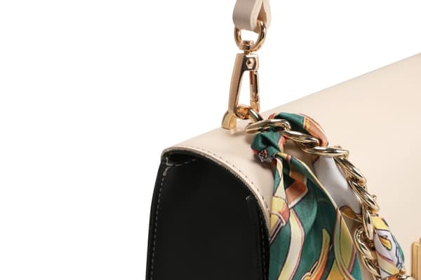Crossbody taske 918 - Creme, Mørkegrøn