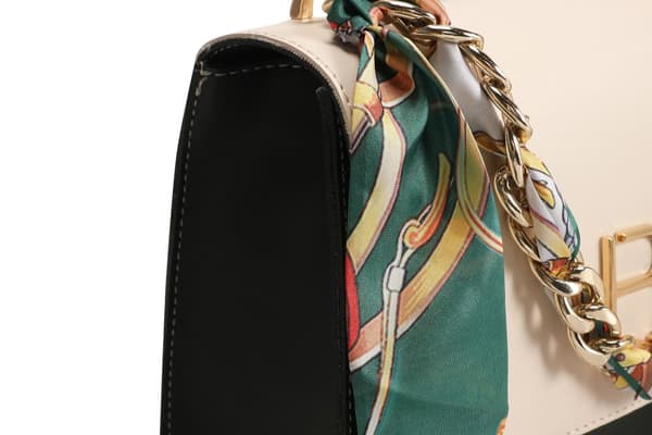 Crossbody taske 918 - Creme, Mørkegrøn