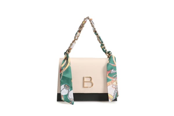 Crossbody taske 918 - Creme, Mørkegrøn