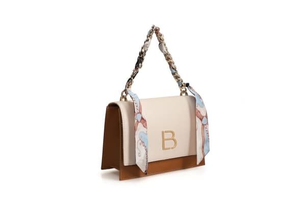 Crossbody-veske 918 - Creme, Tan