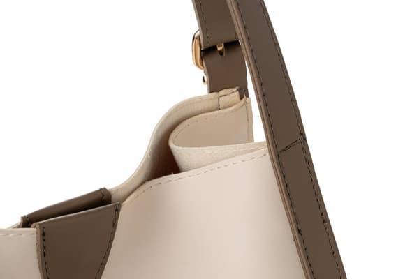 Tote Bag 352 - Krem, Mørk Mink