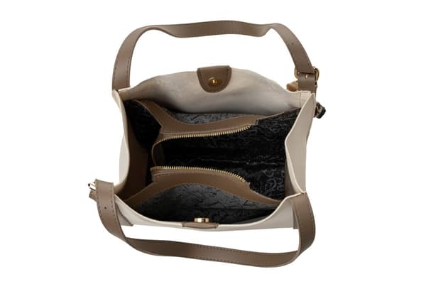 Tote Bag 352 - Krem, Mørk Mink