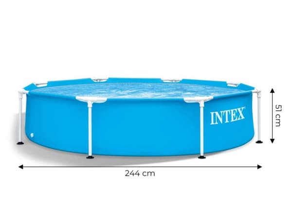 Haveramme swimmingpool 244x51 Intex metalramme