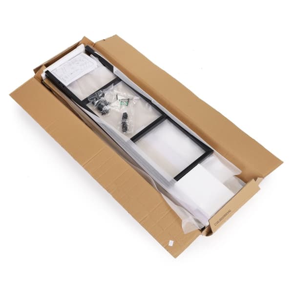 Moderne bokhylle i tre, metallramme LOFT, 3 hyller