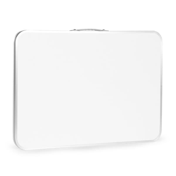 Turistbord, picnicbord, foldbar plade, 80x60 cm, hvid