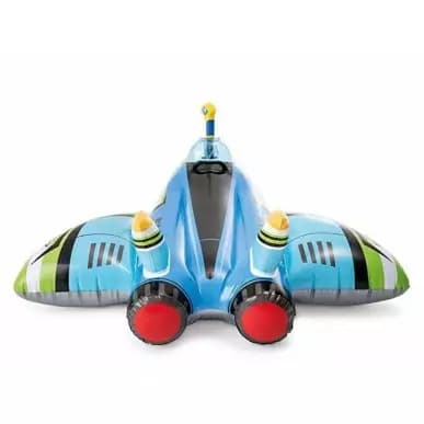 Oppusteligt fly med vandpistol, grøn INTEX 57536