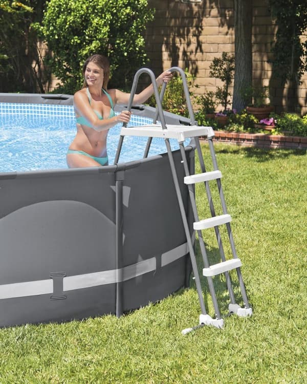 Allastikkaat 122 cm, liukumattomat portaat, INTEX 28076