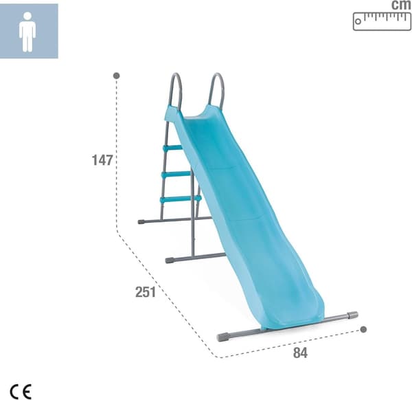 Hagesklie for barn 244 cm stor stålplast - 44107 INTEX