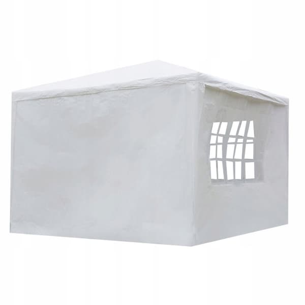 Hage kommersielle paviljongtelt, 3x3 m, 4 vegger, hvit, MultiGarden
