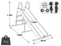Miniatyrbillede 7 af 7: Haverutsjebane til børn 183 cm stålplast - 44106 INTEX