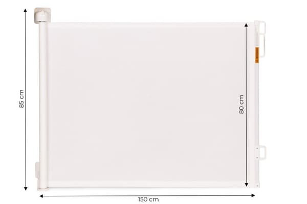 Skyddsgrindens spärrrulle, 150 cm, skyddande för trappor och dörrar, beige, ECOTOYS