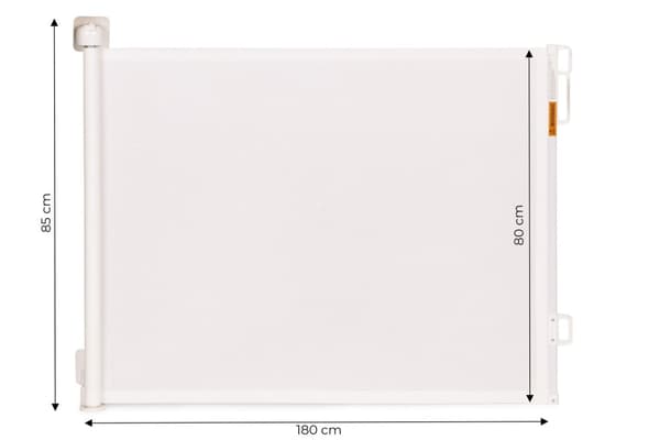 Skyddsgrindsspärrrulle, 180 cm, skyddande för trappor och dörrar, beige, ECOTOYS
