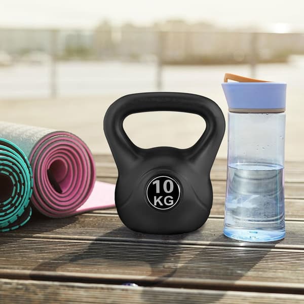Kettlebell 10 kg för träning, hantel, viktboll, fitnessbelastning, ModernHome