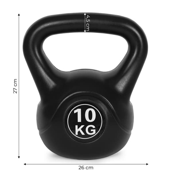 Kettlebell 10 kg för träning, hantel, viktboll, fitnessbelastning, ModernHome