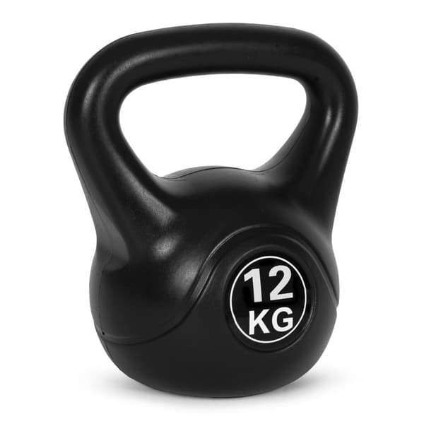 Kettlebell 12 kg for trening, manual, vektball, fitnessbelastning, ModernHome