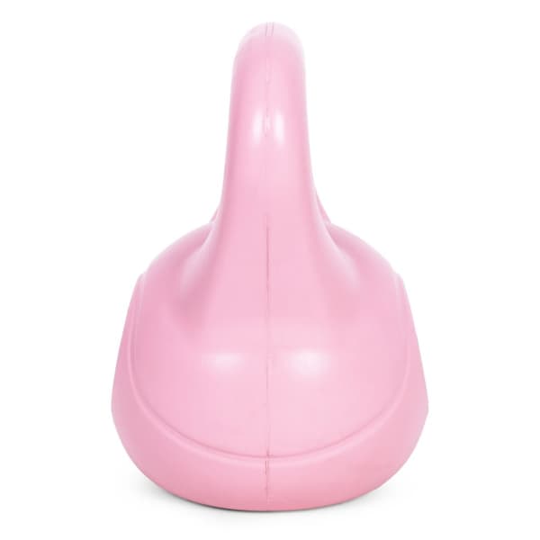 Kettlebell 10 kg for trening, manual, vektball, fitnessbelastning, rosa, ModernHome