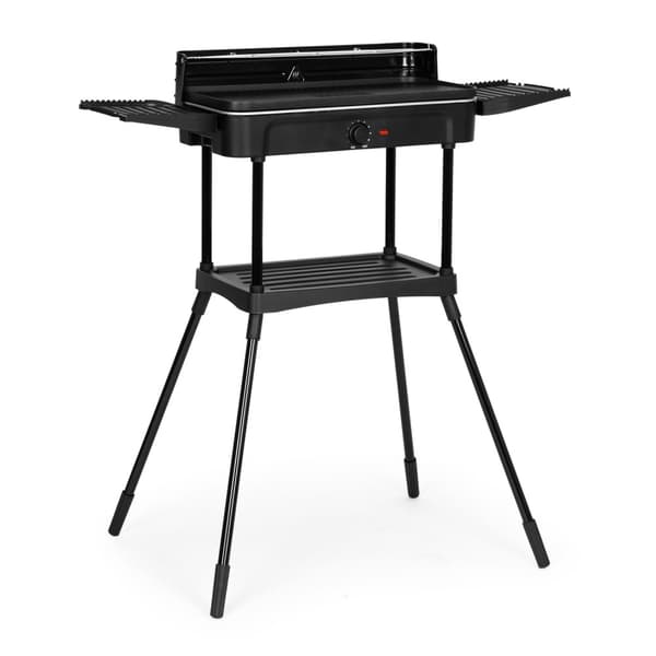 3-i-1 elektrisk grill – stående og bordplate, grillplate, dryppbrett, termostat MultiGarden