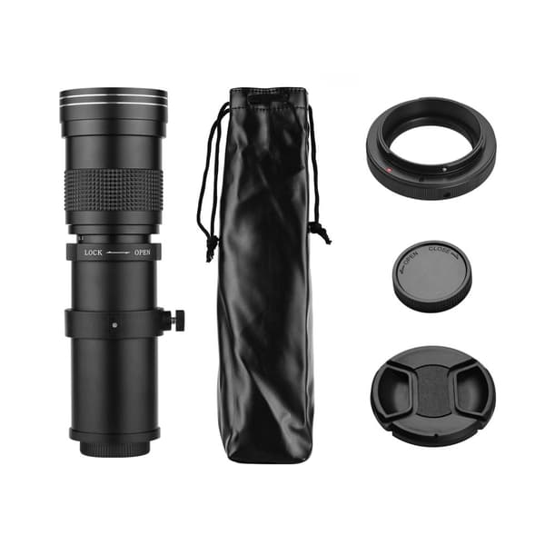 Telefoto zoomobjektiv, brændvidde 420-800 mm, stor blænde F/8.3-16,sort