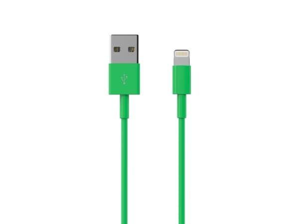 Sinox Lightning kabel. 1 m. Grønn
