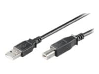 MicroConnect USB 2.0 - USB-kabel - USB typ B (hane) till USB (hane) - USB 2.0 - 10 cm - svart