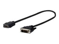 VivoLink Pro - Videokort - dobbel lenke - DVI-D hann til HDMI hunn - 20 cm - trippel skjermet