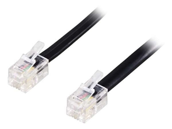 Modulær kabel 4P4C (RJ9/RJ10/RJ22)>4P4C (RJ9/RJ10/RJ22) 10m