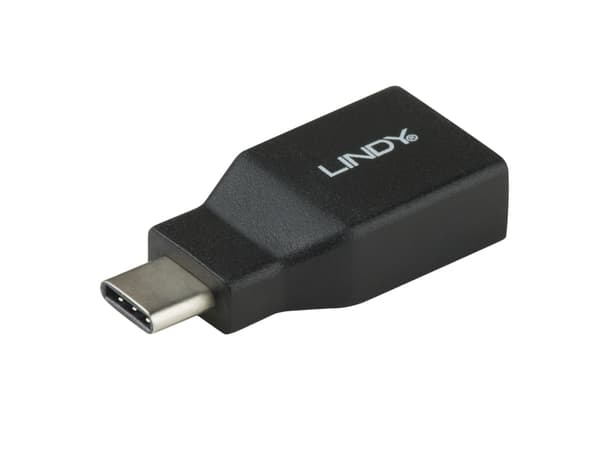 Lindy 41899, USB 3.1-C, USB 3.1-A, Sort