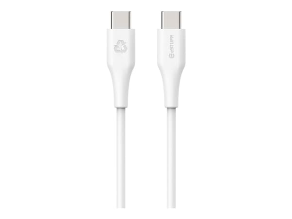 eSTUFF INFINITE - USB-kabel - 24 pins USB-C (hann) rett til 24 pins USB-C (hann) rett - USB 2.0 - 3 m