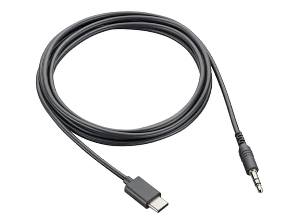 Poly - USB-C til hovedtelefonstik-adapter - 24 ben USB-C han til minitelefon stereo 3,5 mm hankøn