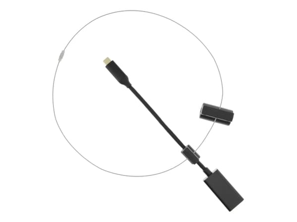 Deltaco HDMI-AR11, HDMI Type-A, USB Type-C, Sort