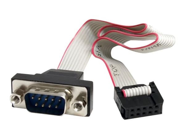 StarTech.com 16-tommers 9-pins seriell hann til 10-pinners hovedkort topppanelmonteringskabel