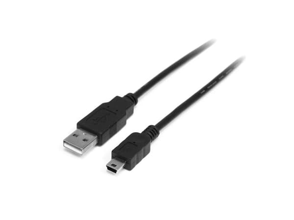 StarTech.com 1m Mini USB 2.0 -kaapeli A - Mini B M/M - USB-kaapeli - USB (uros) mini-USB-tyyppiin B (uros)