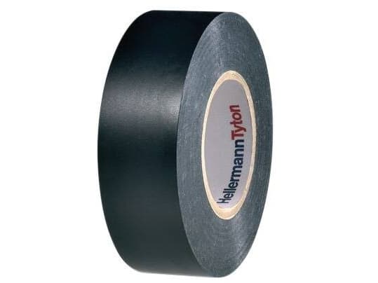Tape PVC vinyl svart 0,18x19mmx20m for isolering av kabler og ledninger