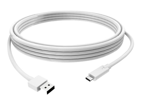 Vision - USB-kabel - USB type A (hann) til 24 pins USB-C (hann) - USB 3.0 - 3 A - 1 m - hvit