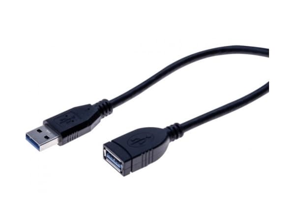 EXC 532461, 2 m, USB A, USB A, USB 3.2 Gen 1 (3.1 Gen 1), Svart