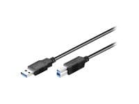 MicroConnect - USB-kabel - USB typ B (hane) till USB typ A (hane) - USB 3.0 - 50 cm - svart