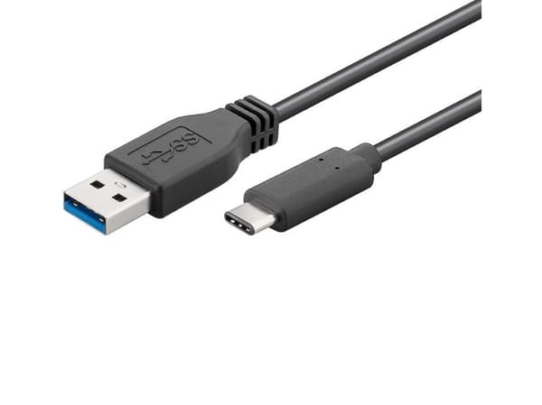 Microconnect USB3.2CA1, 1 m, USB A, USB C, USB 3.2 Gen 2 (3.1 Gen 2), 10 Gbit/s, Svart