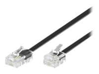 MicroConnect Modular - Nätverkskabel - RJ-11 (hane) till RJ-45 (hane) - 1 m - svart
