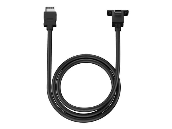 Fractal Design Model E - USB-kabel - USB-C hoved (han) til 24 ben USB-C (hun) 90° vinklet