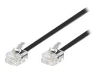 MicroConnect Modular - Telefonkabel - RJ-11 (hann) til RJ-11 (hann) - 15 m - flat
