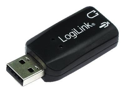 LogiLink USB -äänikortti virtuaalisilla 3D-ääniefekteillä - Äänikortti - stereo - USB 2.0