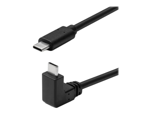 MicroConnect - USB-kabel - 24 pin USB-C (hane) rak till 24 pin USB-C (hane) vinklad - USB 3.2 Gen 2