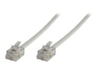 MicroConnect Modular Straight - Telefonkabel - RJ-11 (6 ben) (han) til RJ-11 (6 ben) (han)