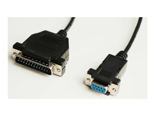MicroConnect - seriel/parallel kabel - DB-9 (hun) til DB-25 (han) - 3 m - sort