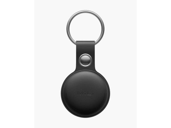 MiLi MiTag - Häviönesto Bluetooth Tag - Valkoinen (sis. musta nahkaranneke) | Edellyttää Apple-laitetta