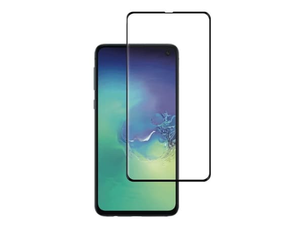 Champion - Skærmbeskytter til mobiltelefon - fuldt etui - glas - stelfarve sort
