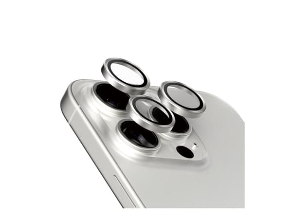 PanzerGlass Hoops - Linsebeskyttelse til mobiltelefon - glas - ramme farve sort - til Apple iPhone 15 Pro