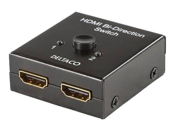 DELTACO PRIME HDMI-7017 - Video/lydbryter - 2 x HDMI - stasjonær modell